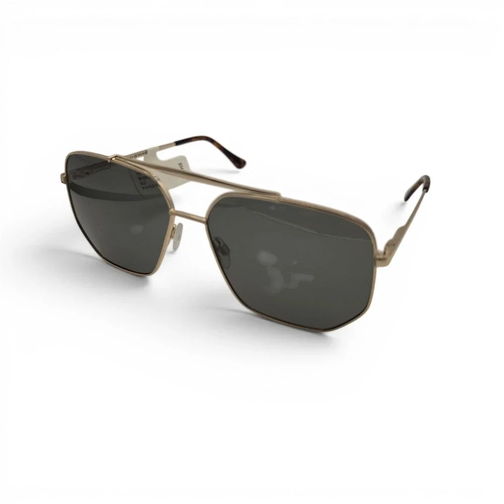 Phat Farm Mens Aviator Sunglasses Gold Geometric HV110 GLD 61-15-145 NWT
